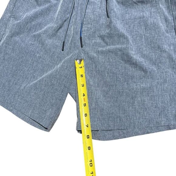 EDDIE BAURER Men’s Blue Denim Chambray Pull On Drawstring Shorts L - Picture 8 of 9